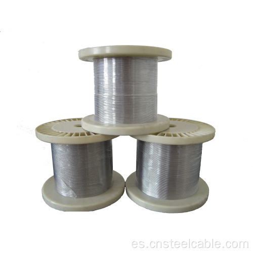 7x7 Dia.1.0mm Cuerda de alambre de acero galvanizado